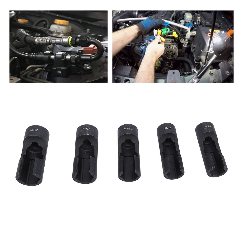 5PCS Suspension Strut Socket Tool CRV Steel 1Celsius2in Drive Strut Nut Socket Set for Removing and Replacing