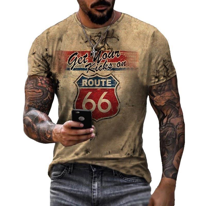 Summer Fashion Men's 3D Printed Personalized Art Casual Comfortable Daily T-shirt