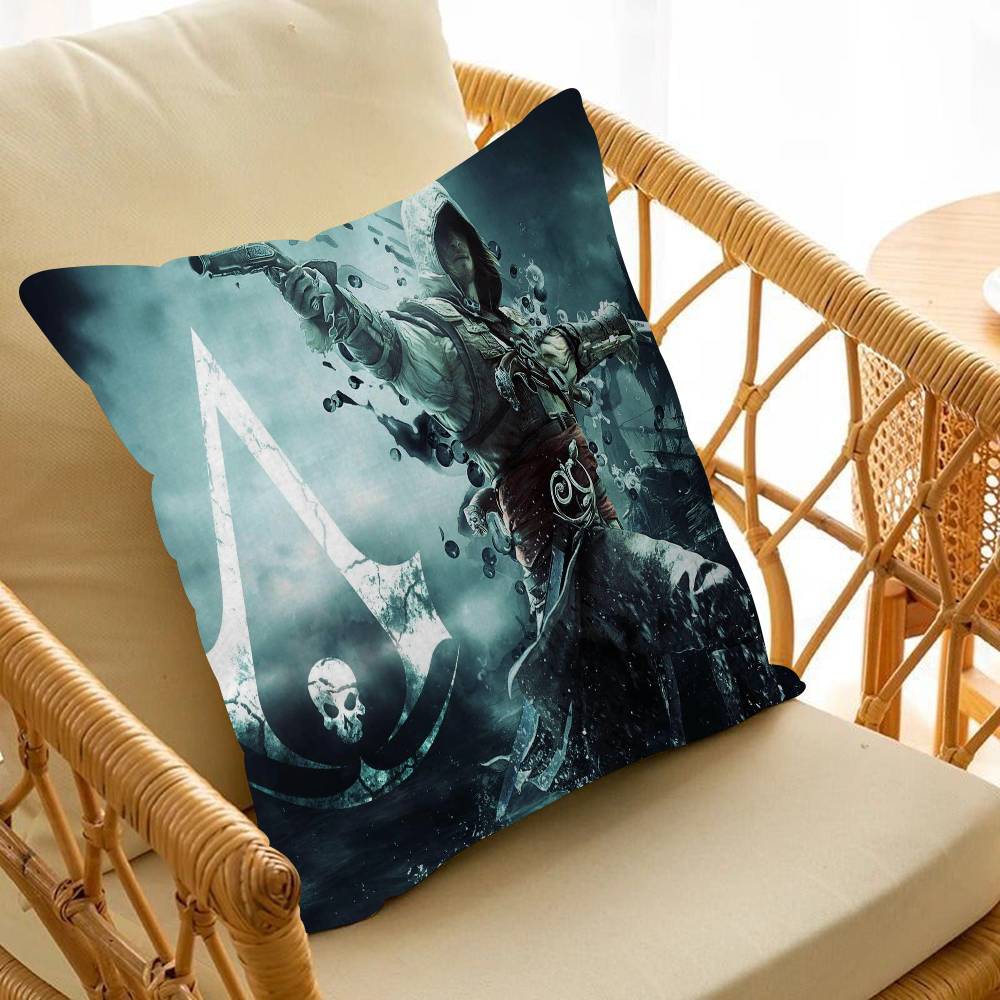 A-Assassin s Creedes Cushion Cover Car Throw Pillow Case For Sofa Car Christmas Gift