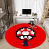 1pc Mario Office Round Area Rug, Bedroom Living Room Home Decor, Room Deco,  Offic a1016202