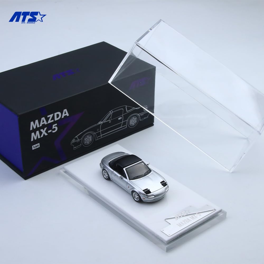 HobbyJAPAN ATS-MODELS 164 Mazda MX-5 Silber Fertigmodell ATS880103