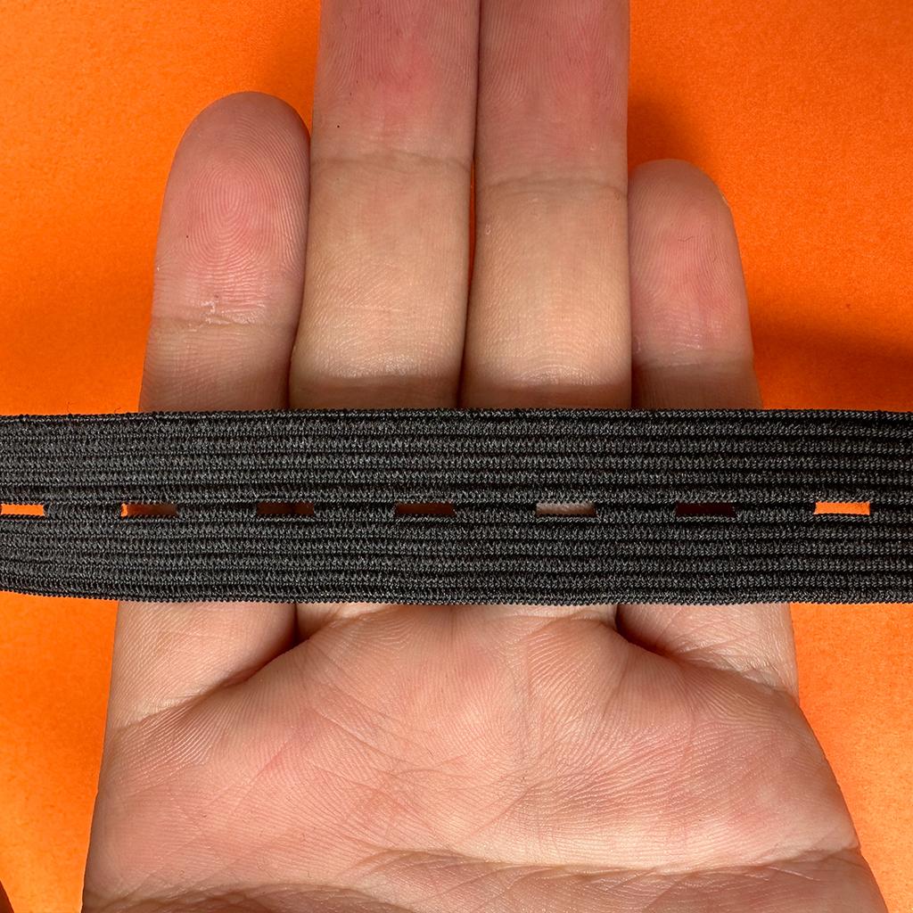40m Black White Loose Tight Adjustment Band Elastic Elastic Band Maternity Pants Children's Clothing Elastic Band Buckle Hole 1.5cm 2cm 2.5cm 3cm