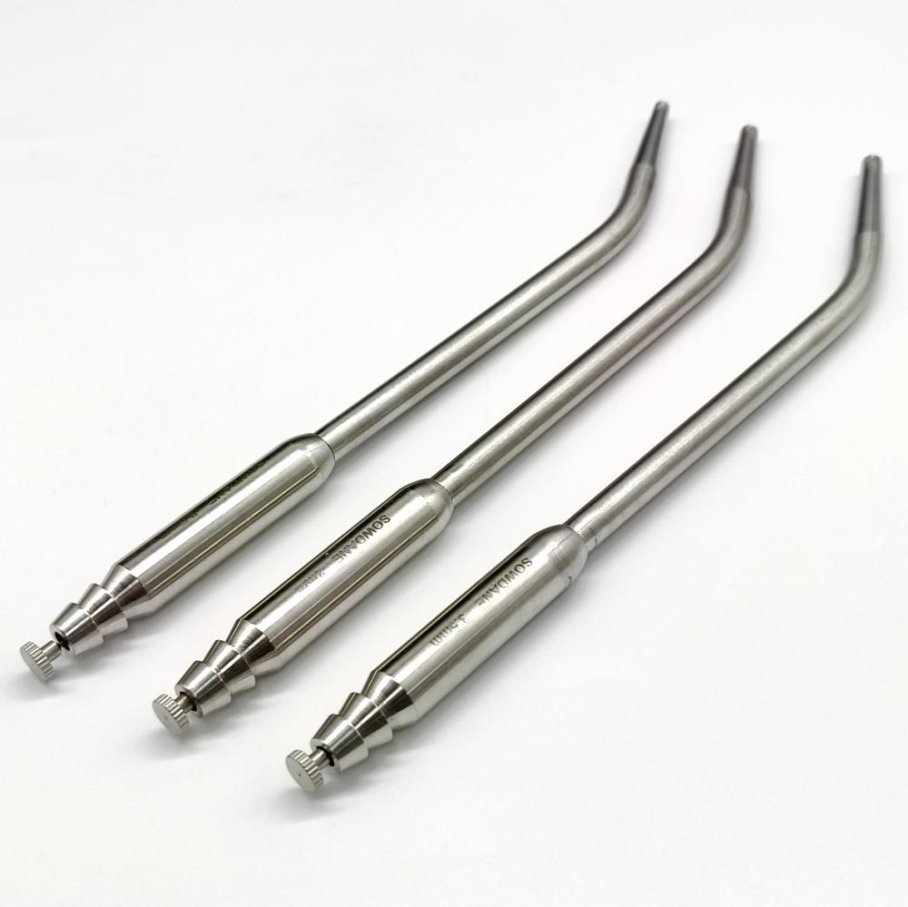 Hochwertiger Dental-Sauger mit starker Saugkraft, Saugschlauch, Saugnapf, Dredge-Suite, Edelstahlspitze mit Loch für Zahnchirurgie