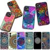Floral Paisley Mandala Flower Texture Phone Cover Case for Apple iPhone 16 15 14 Plus 13 12 Mini 17 Pro Max + ProMax 16E Air 16+