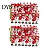 Seasonal Tree Hanging Tags Red And White Doll Pendants for Christmas Tree, Decorative Wooden Girls Natural Wood Craft Decor Ornament, Ornaments