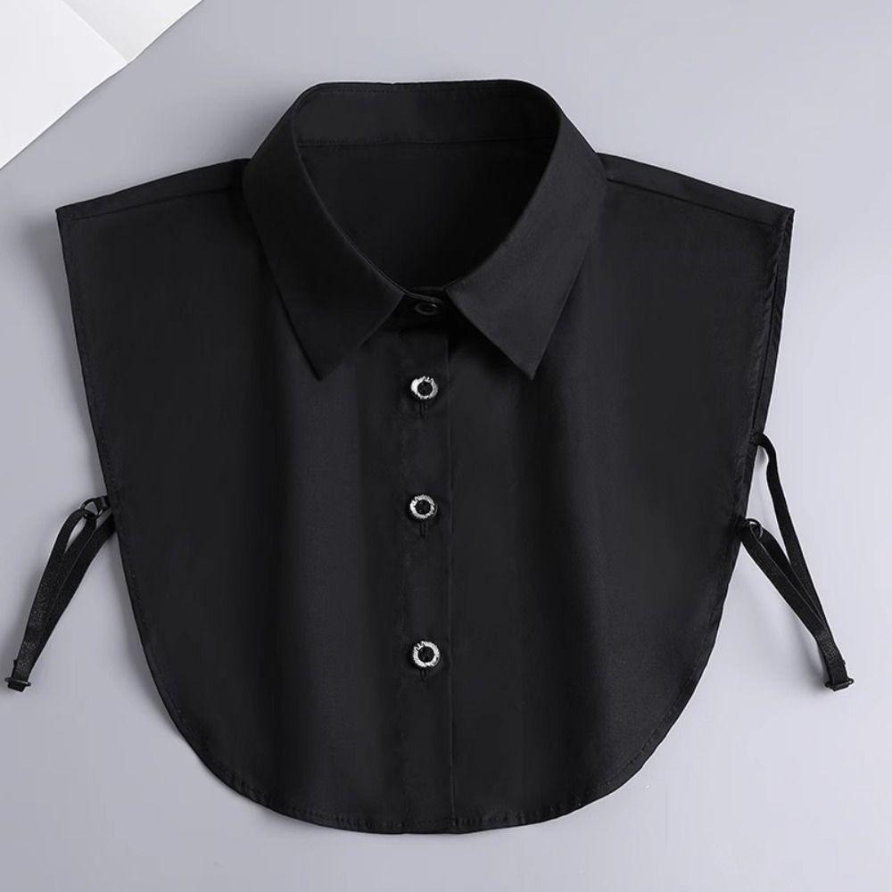Black Fake Collar White Adjustable Neckline Elegant False Blouse Collar Clothes Decoration