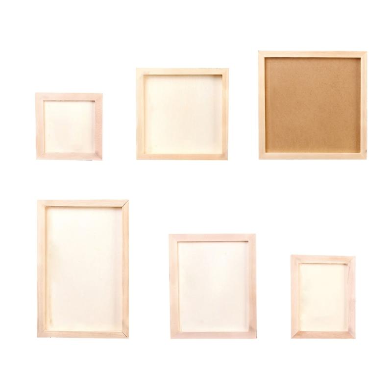 DIY prázdný dřevěný rámeček prázdný držák na fotografie party dekorace domácnost pro děti dívka chlapci svatba novoroční dárek