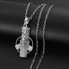 Anniyo Ashur Pendant Necklaces for Women Men Lama,Lamma,Winged Bull Lamassu is an Assyrian Protective Deity Jewelry #330806