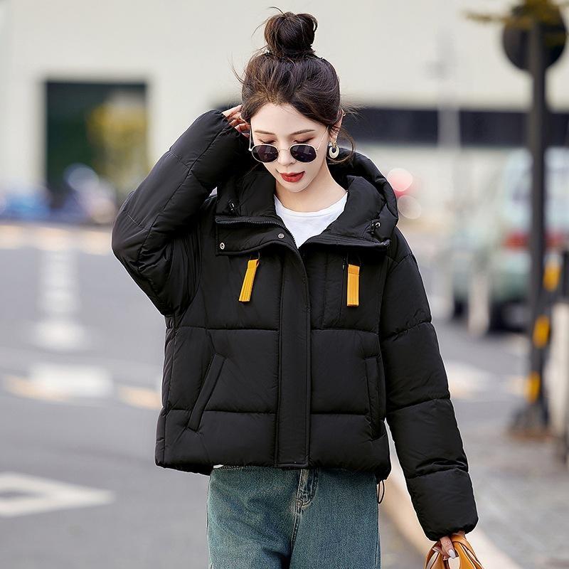 Fashion Hooded Down Cotton Jacket Women's Winter 2025 New Korean Version Loose Thickened Cotton Jacket Short Small Padded Jacket