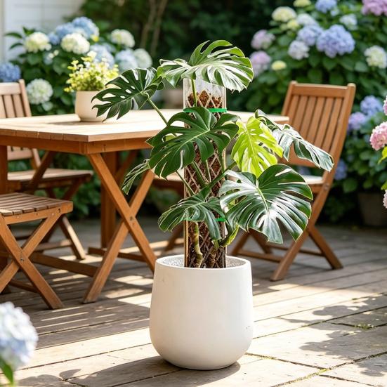 Pali di Muschio per Monstera 16 Pollici in Plastica a Forma di D Pali di Muschio per Piante Supporto per Piante Rampicanti Funziona con Muschio di Sfagno per la Crescita di Piante da Interno