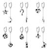 Alloy Elegant Geometric Earrings Milk Pattern Silverplated Fashion Street