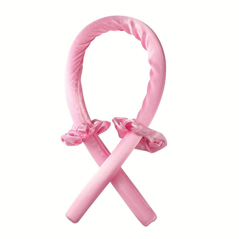 

Женские термостойкие щипцы для завивки волос, повязка на голову для завивки волос, мягкие блестящие щипцы для завивки волос, парикмахерские инструменты, аксессуары розовый