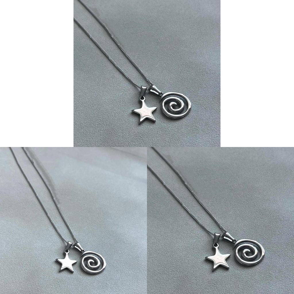 Bohemian Geometric Stainless Steel Pendant Necklace For Women Jewelry 2025 Trendy Accessories
