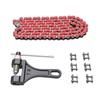 420 Motorcycle Chain 120 Links Steel 6 Master Links Roller Chain Replacement for CRF150 Grom 50ml 70ml 90ml 110ml 125ml