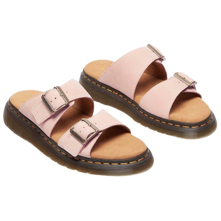 Dr. Martens Josef Minimalist Fashion Anti-Wear Slide Sandals Unisex Sandals Pink 41085650