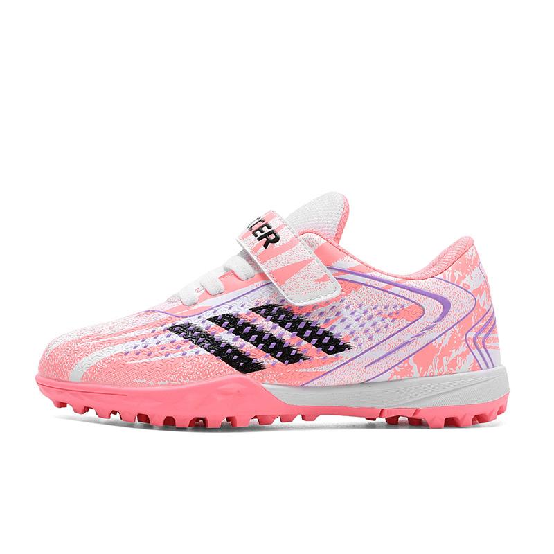 Summer new breathable children's Velcro football shoes men's and women's sports shoes students non-slip broken nail training shoes