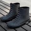 New fashion trend rain shoes men's short tube outer wear waterproof shoes couple's non-slip rain boots rubber shoes summer