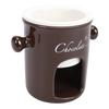 Chocolate Melting Cup Multifunctional Stylish Ceramic Fondue Mug with Fork for Ice Cream Cheese