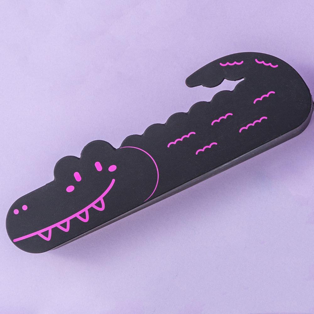 Silicone Pencil Case Cute Crocodile Zipper Penbag Portable Storage Pouch  Students