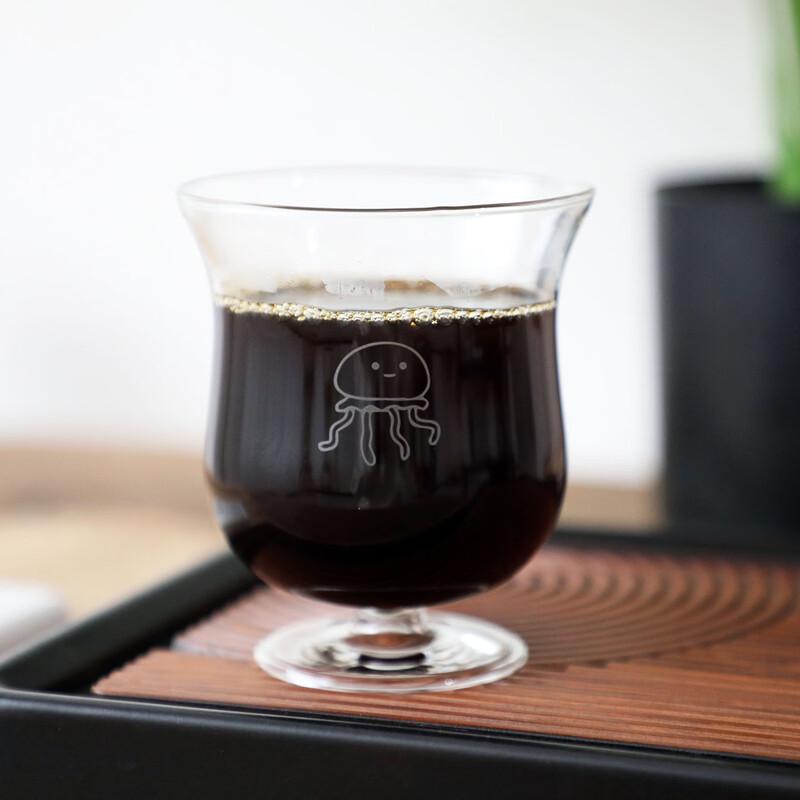 OLOEY Jellyfish Design High Borosilicate Glass Cup