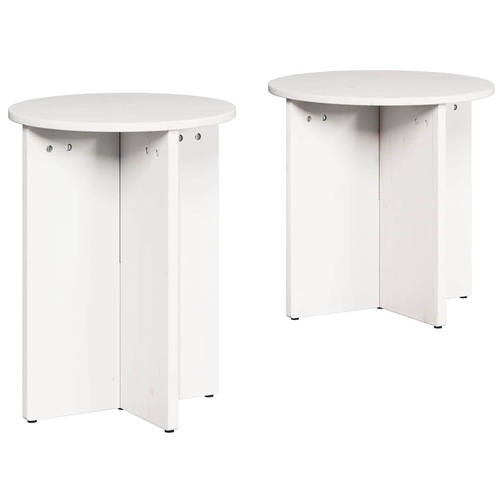Coffee Table Set 2 Pcs White
