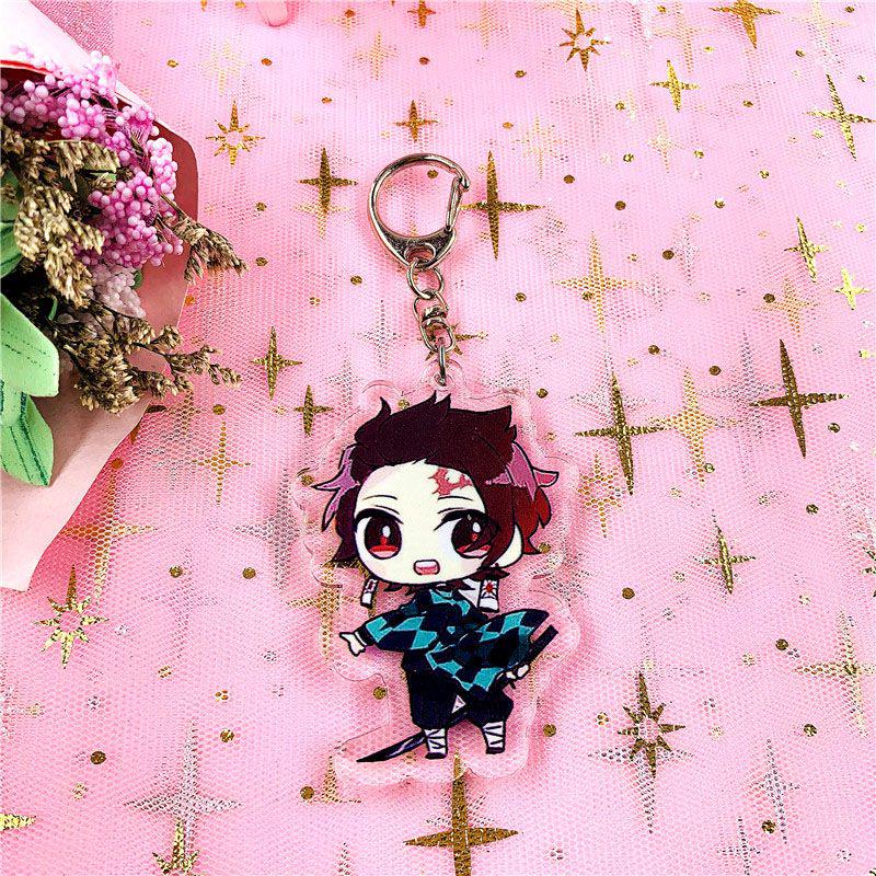 Sturdy And Clear Acrylic Demon Slayer Keychain For Fans Of Kimetsu No Yaiba