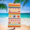 Boho Floral Rainbow Beach Towel Extra Large Quick Dry Sand Resistant Microfiber Towel for Adults Vacation Pool Swim