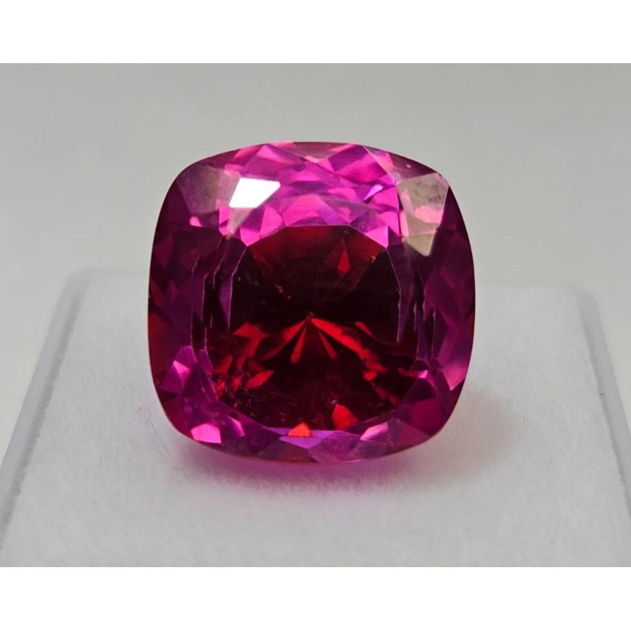 Certified Bi-Color Pitambari Sapphire Cushion Cut 12+ Ct Beautiful Gemstone