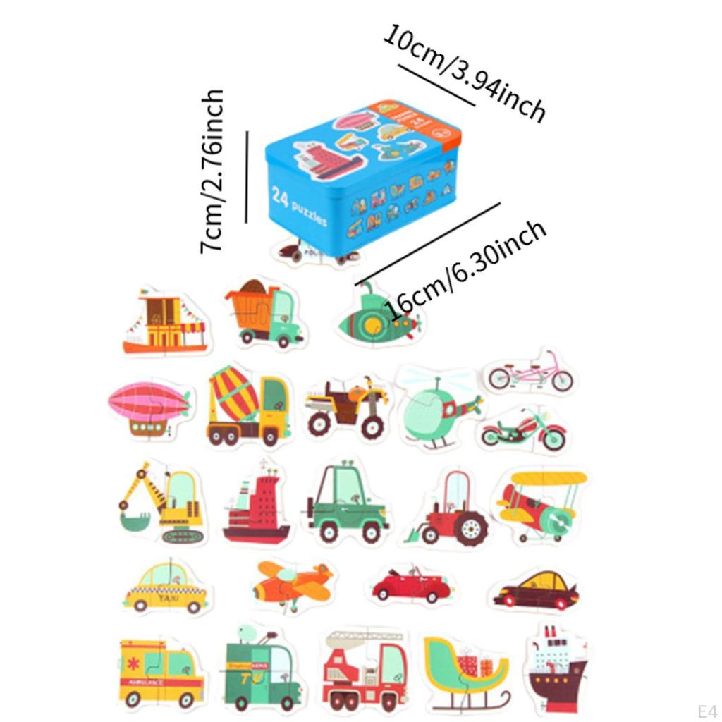 Cartoon Puzzle Creativity Imagination Shape Matching Montessori Toy for Preschool Ages 3 4 5