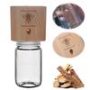 NEW Carpenter Bee Trap Nature Hanging Wood Trap Shed Style Outside Bee Traps with Glass Jar Wood Bee Traps for Garden Yard Patio
