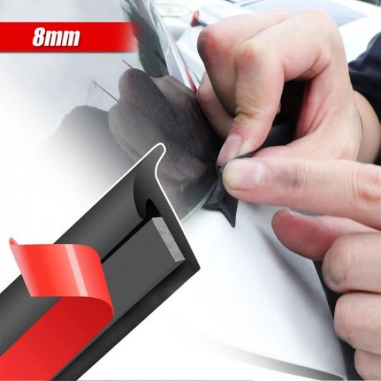 2m Car Body Rubber Sealing Edge Strip Slanted T-Type Weatherstrip Accessories