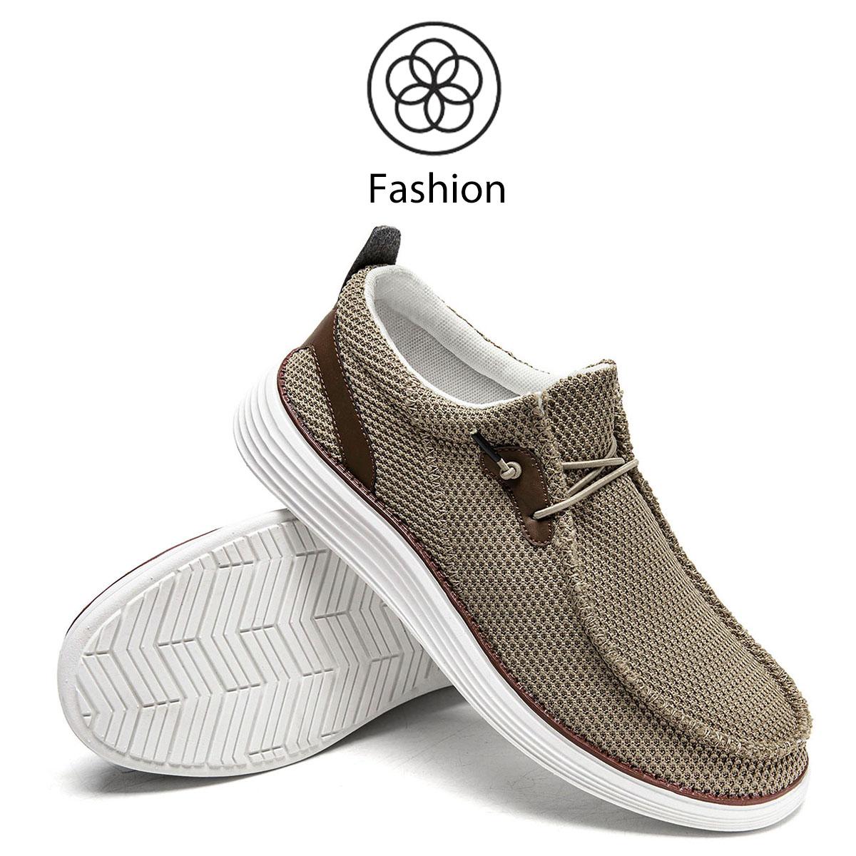 

Men Casual Shoes Canvas Loafers Comfortable Walking Flats for Man Dude Anti-Slip Soft Moccasins Sneakers Summer Zapatillas 39