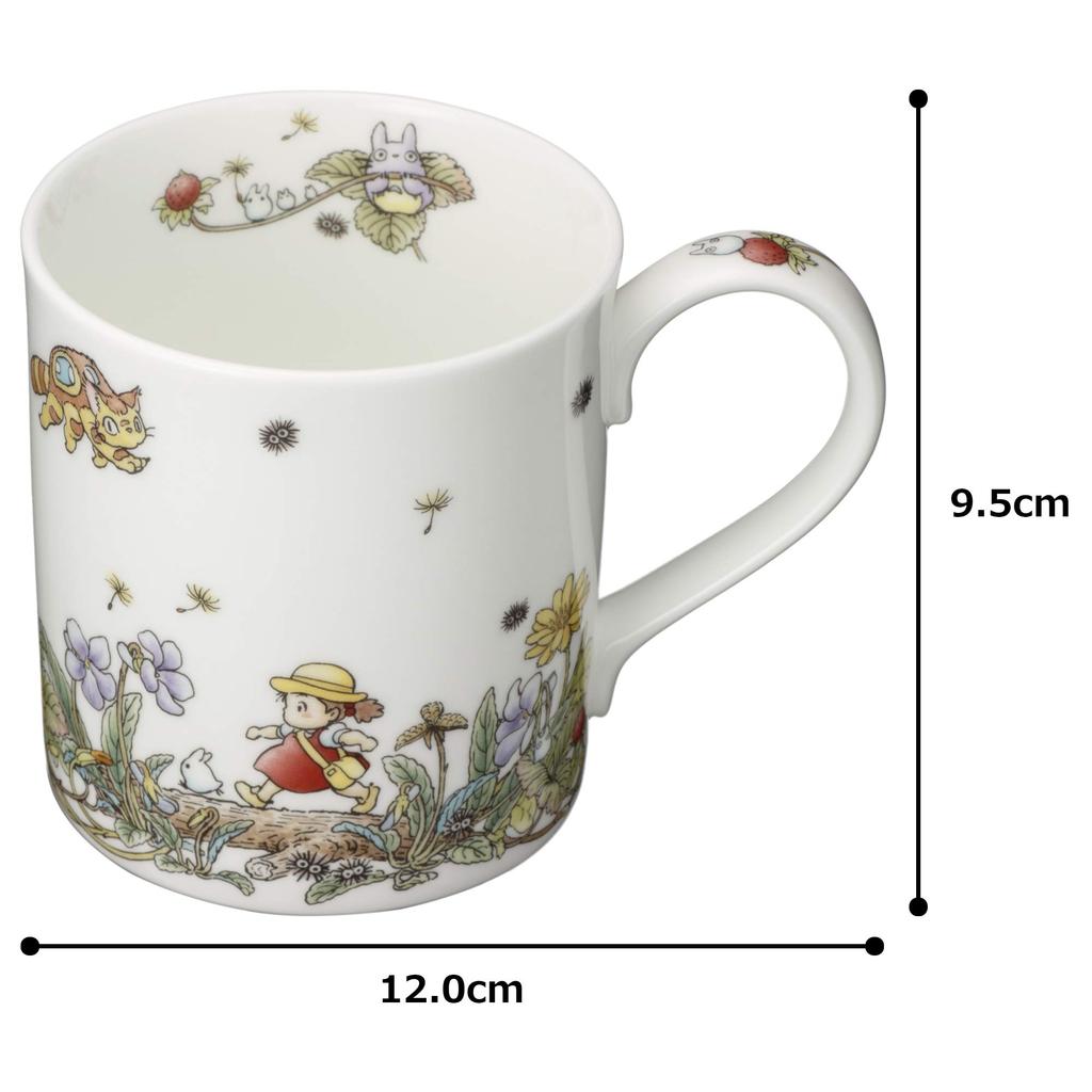 Noritake Mug 400cc My Neighbor Totoro Snake Strawberry Edition Microwave Safe 1 pc Bone China T97265/4660-3