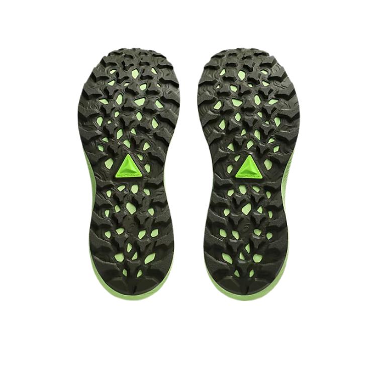 Asics Trabuco Terra 3 Stilingi Minimalistiniai Madingi Patvarūs Žemo profilio Bėgimo takais batai Vyriški Sportbačiai Žali 1011C152-301