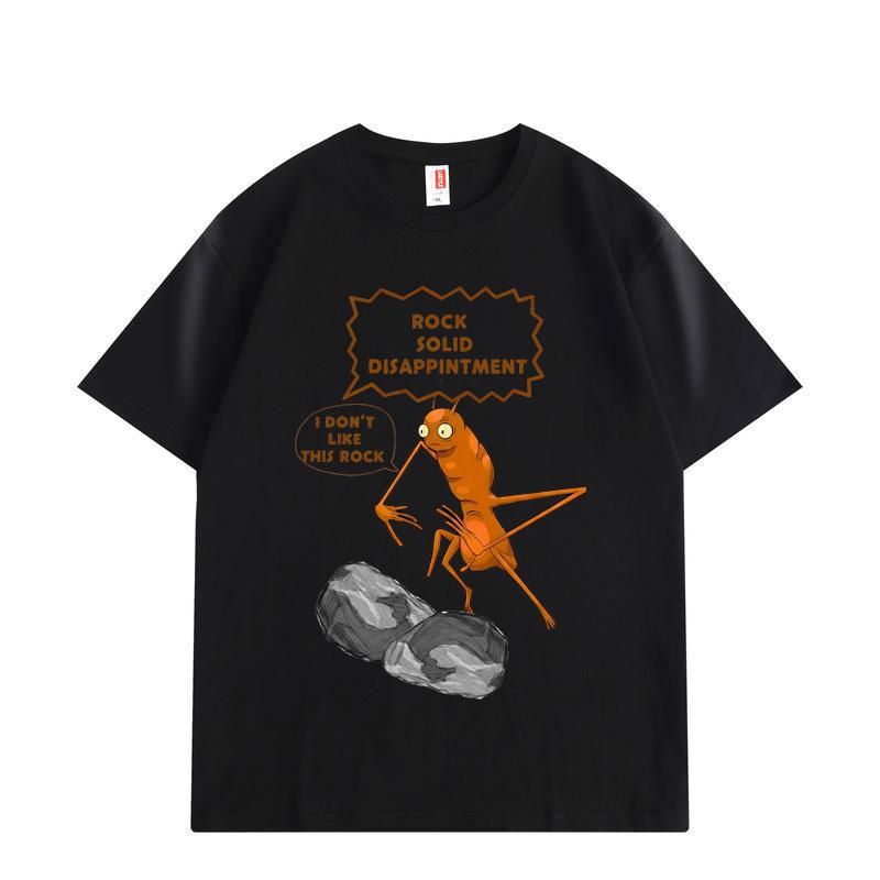 Marcus The Worm I Don't Like This Rock Funny Meme T-shirt High Quality Fashion Oversized T Shirts Unisex Cotton T-shirts