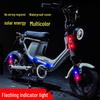 Wireless Solar LED Warning Strobe Light for Vehicles - Anti-Collision Red & Blue Flashing Tail Light for Cars, Motorcycles, and Bicycles.