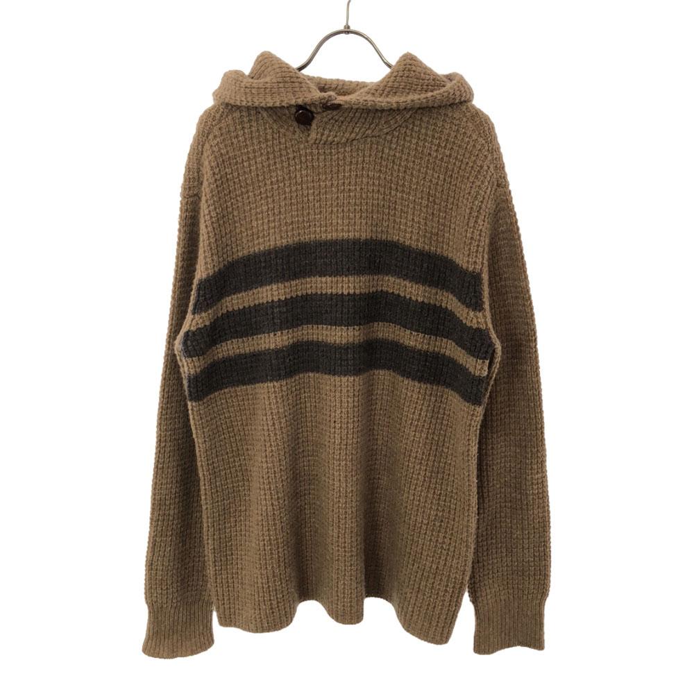 

Мужской свитер из шерсти с узором в полоску, с длинным рукавом, б/у