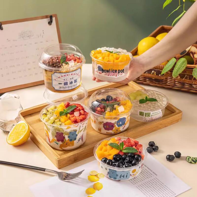 HUIHUADU Disposable PP Food Bowls & Cups