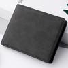 Fashion PU Leather Men Wallet Multi-card Slot Large-capacity Card Bag Folding Short Purse
