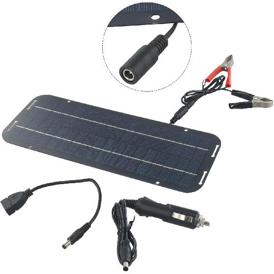 Solar Charging Panel, 60W 12V Portable Solar Panel Solar Panel Battery Charger For Caravan Car Van Boat