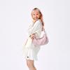 New MLB Nylon Shoulder Bag, Crossbody Bag Regular Women's Pink 3ABQA015N-45PKM