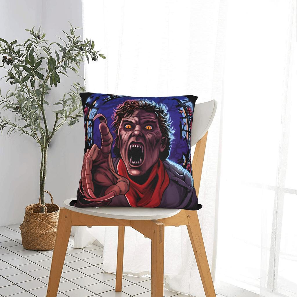 Pillow Cover Horror Film Frighteds Nights Cute Funny Pillow Case For Sofa Home Decor Pillowcases