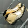 Men Gold Ankle Boots Motorcycle Casual Men’s Wingtip Dress Formal Leather Tuxedo Wedding Dance Boots