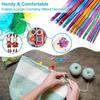 12/36 Metal Handle Crochet Hook Colorful Aluminum Knitting Needles Single Head Crochet Knitting Yarn Crafts DIY Apparel Needles