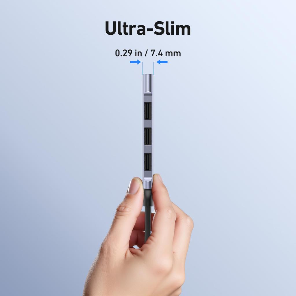 BENFEI USB 1x 10Gbps USB 3x USB for Flash Printer Compatible with PS5 4-Port Hub 3.2 + 2.0 - Mouse, Keyboard, Drive, - Laptop, PC, Xbox,