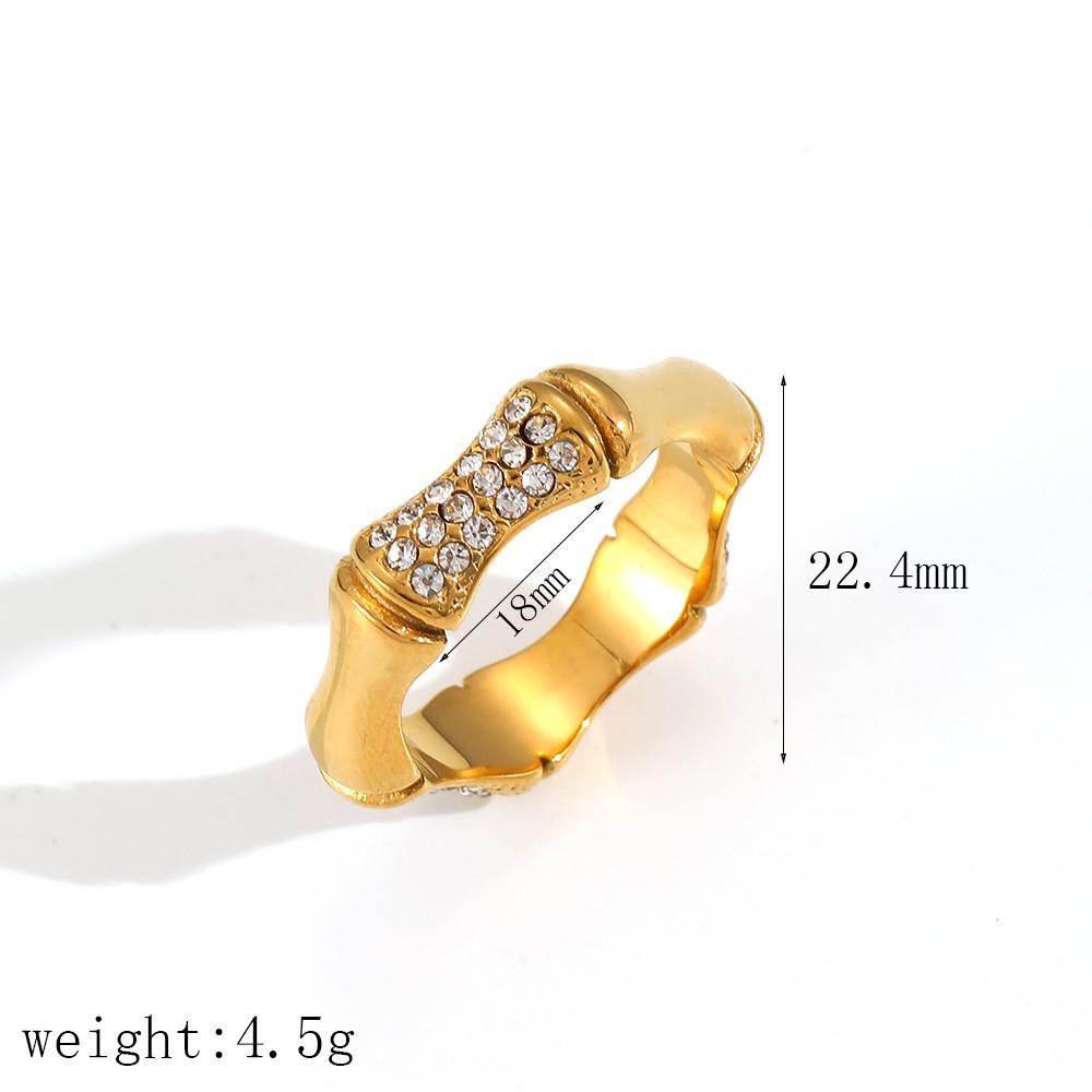 Modern Luxury Stainless Steel Jewelry Set With Beaded Bangle And Ring For Women