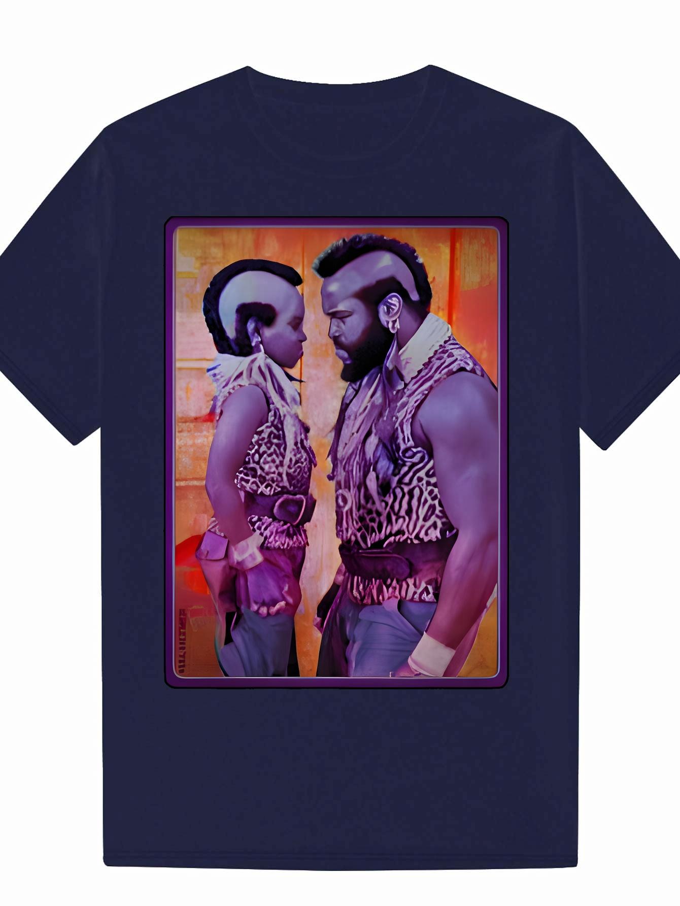 Graphic T-shirt - Bold Leopard Print Portrait Design XXL
