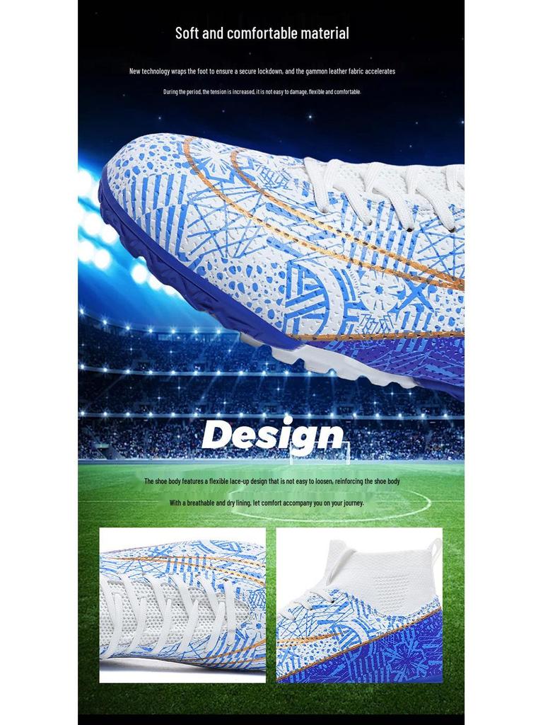 Unisex Youth Professional Long Spike Football Shoes