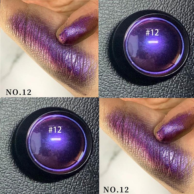 Chameleon Pearlescent Eyeshadow Powder - Single Color, Glitter Finish