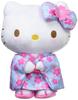 Sanrio Hello Kitty Sakura Kimono Series Light Blue Plush by Nakajima Corporation Toy, Small, 098467-17